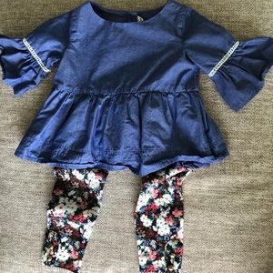 Janie and Jack top and coordinating bottoms.